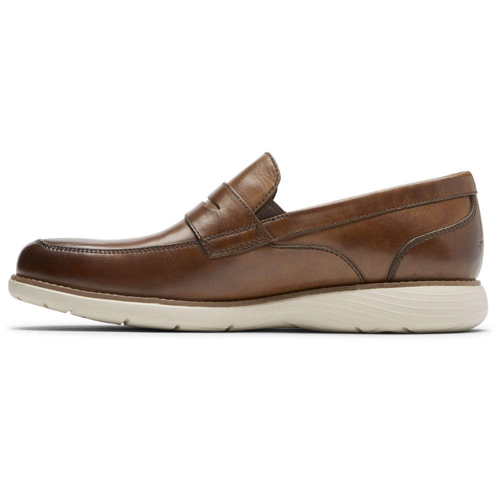 Rockport Singapore Mens Loafers - Garett Penny Brown - ML3806594